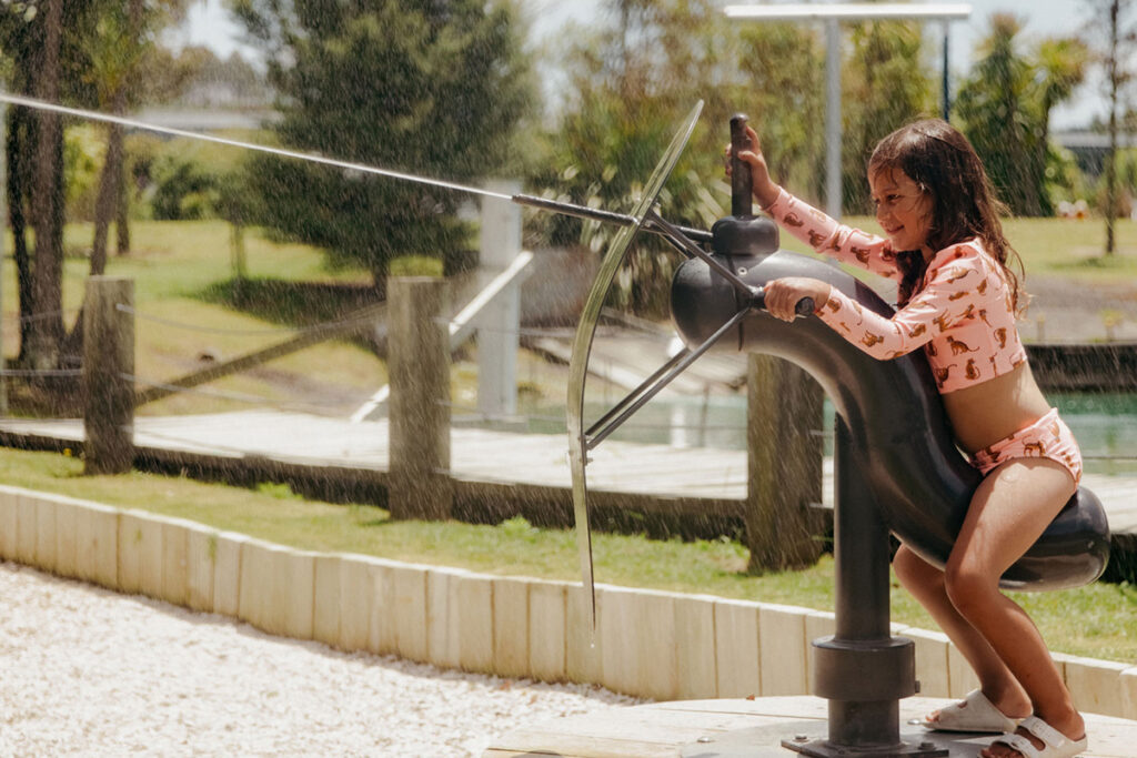 Huka Prawn Park - Taupo - Family Fun Activities Park. Water Cannons